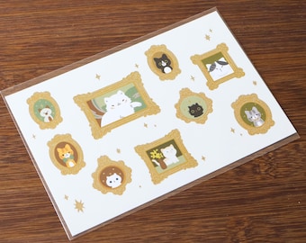 Postcard Grand Meowster Gallery (with gold foil)