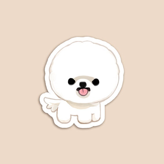 Bichon Frise Lifeline K973 8 inch Sticker dog decal Bichon Frise Lifeline K973 8 inch Sticker dog decal