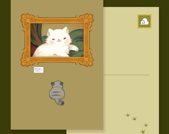Postcard Meowster Piece
