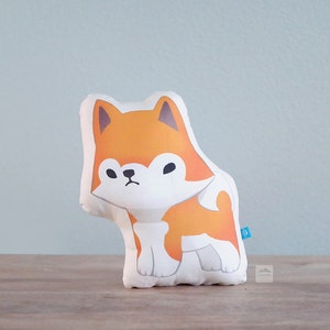 Handmade Akita Inu Pillow (Red and White)
