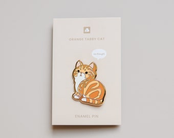 Enamel Pin - Orange Tabby Cat