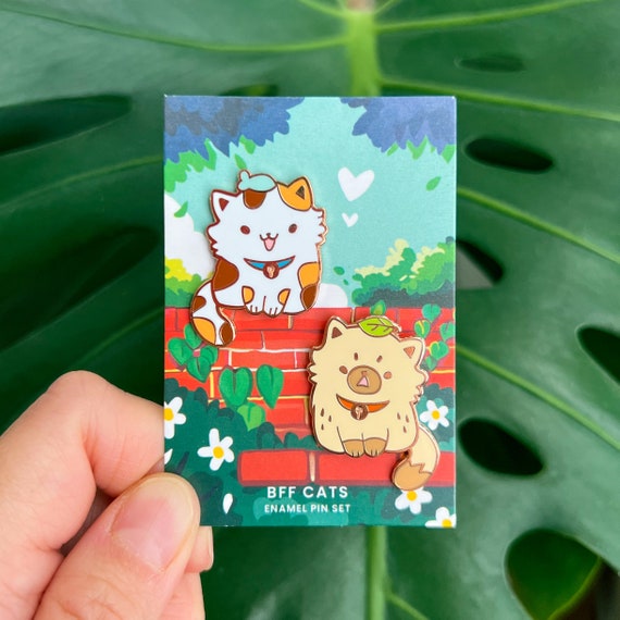 BFF Cats Enamel Pin Set BFF Cats Enamel Pin Set