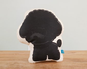 Handmade Toy Poodle (Black) Pillow