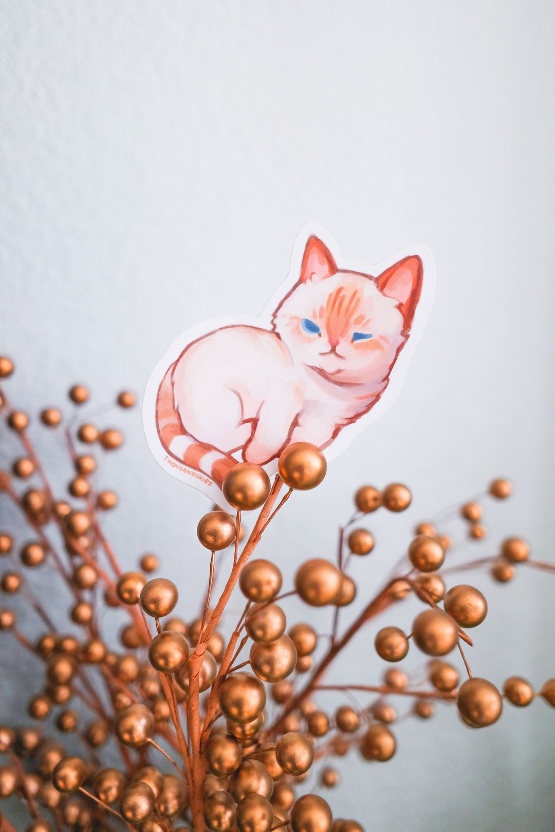 Buy Vinyl Sticker Flame Point Siamese Cat Online in India