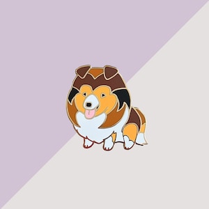 Collie (Sable and White) Pin