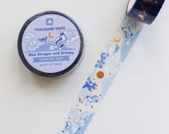 PET Tape - (Foil) Blue Shragon and Drimpy