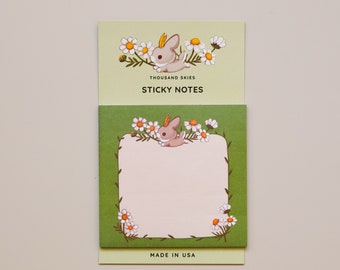 Sticky Notes- Jackalope's Garden (Green)