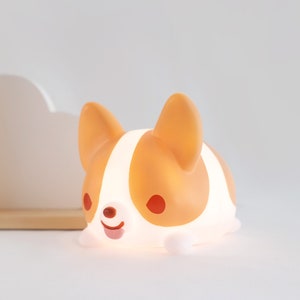 Super Fluffy Corgi Portable LED Light (TAP ON)