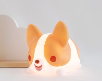 Super Fluffy Corgi Portable LED Light (TAP ON)