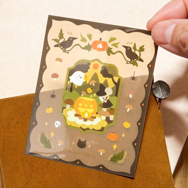 Vinyl Sticker (Transparent) Pumpkin Stew