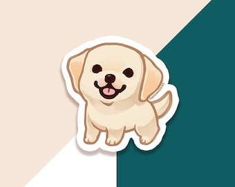 Vinyl Sticker Labrador Retriever - Cream