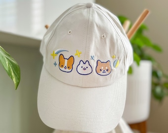 Starlight Corgi Pom Shiba Bone Dad Hat