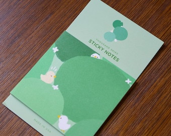 Sticky Notes - Duckies in Green Pads