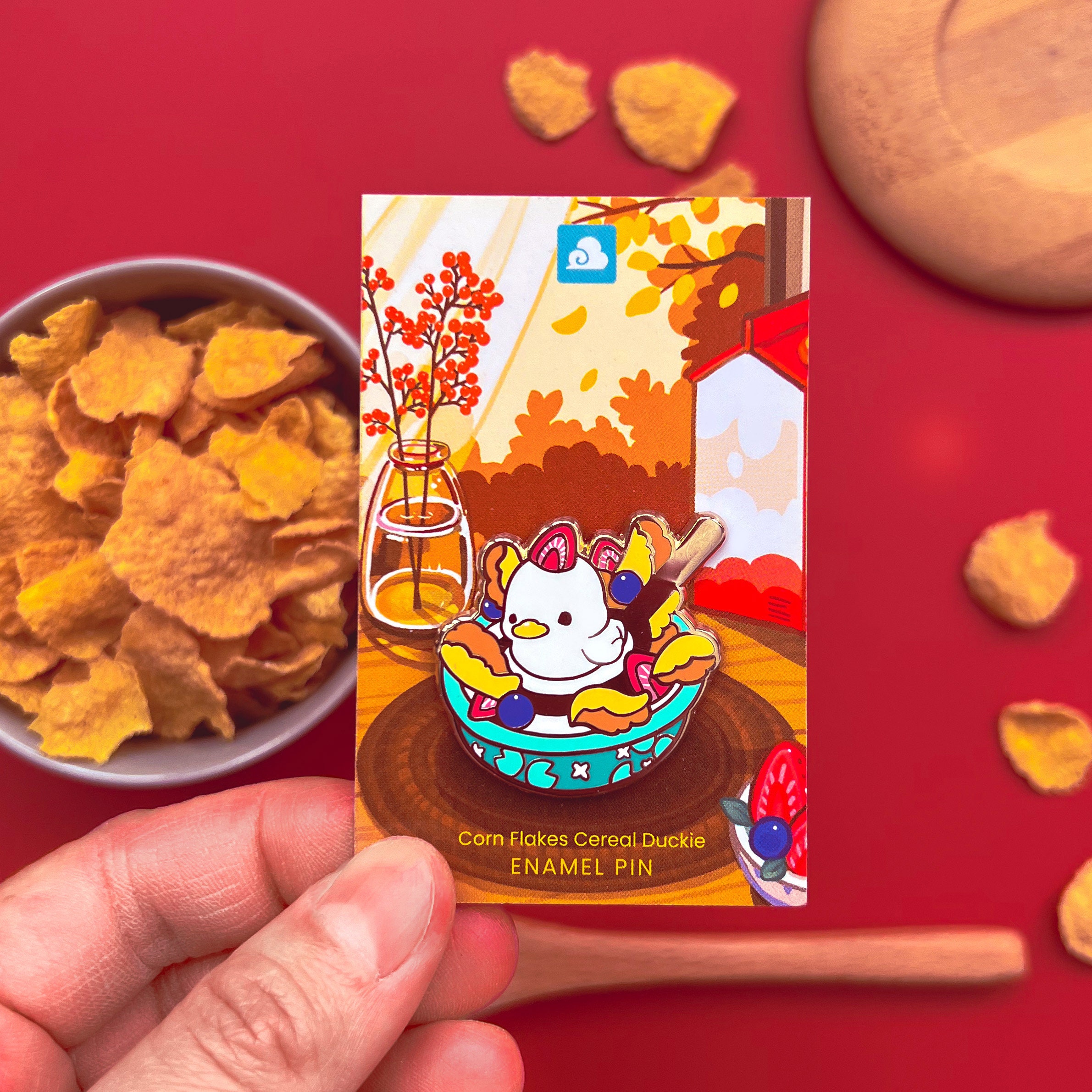 Duck Cerial Cornflakes Cereal Duck Pin - Etsy