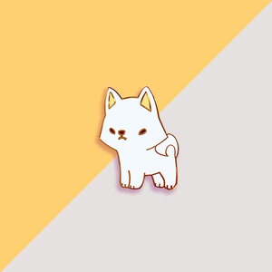 Akita Inu (White) Pin