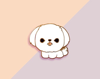 Shih Tzu (Solid White) Pin
