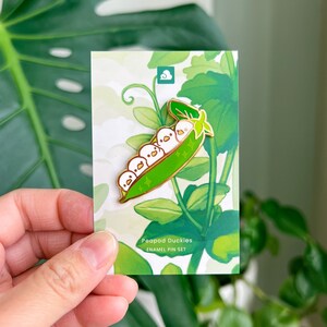 Green Peapod Duckie Pin