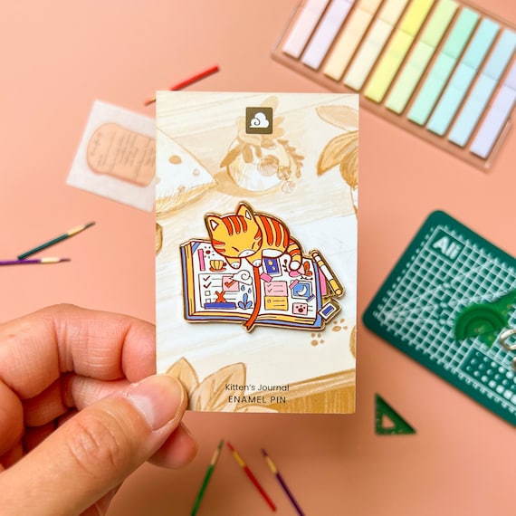 Kitten's Journal Enamel Pin Kitten's Journal Enamel Pin