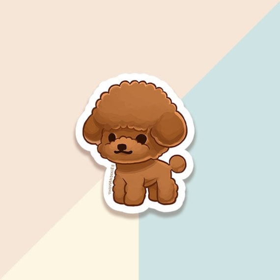 Red Poodle Cartoon Umbrella Red Poodle Cartoon Umbrella