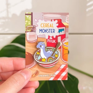 Monster Cereal Bowl - Blue Charm Pin