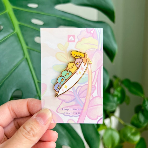 Rainbow Peapod Duckie Enamel Pin Rainbow Peapod Duckie Enamel Pin