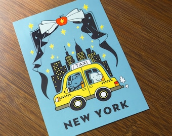 Postcard Sparkling New York (with Spot UV)