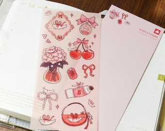 Sticker Sheet (Washi) - Princess Shrimp
