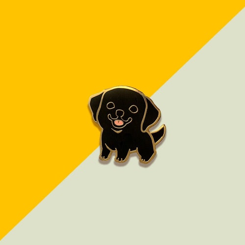 Enamel Pin Labrador Pin chocolate Etsy