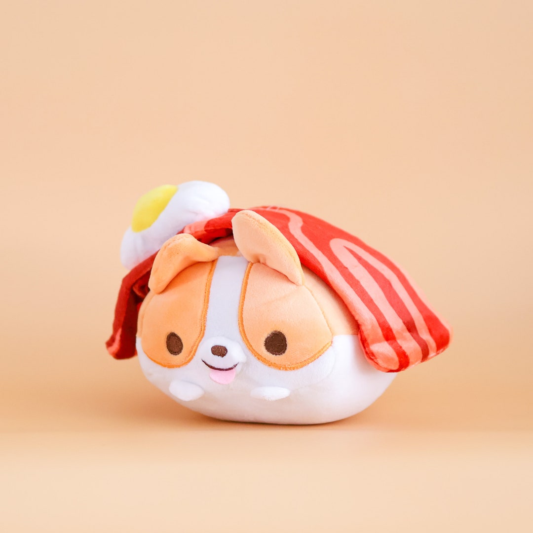 Super Fluffy Bacon and Egg Plushie Etsy