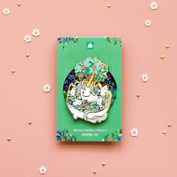 Enamel Pin - Bonsai Garden - Unicorn