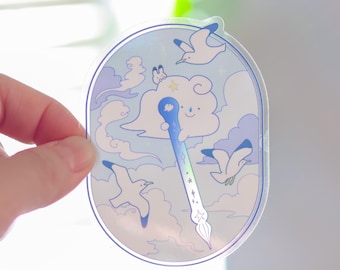 Vinyl Sticker (Clear) Sky Glass Pen
