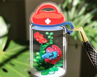 Vinyl Sticker (Transparent) First Betta Kit