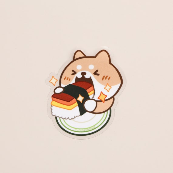 Savory Breakfast Spam Musubi | Transparent Vinyl Sticker Savory Breakfast Spam Musubi | Transparent Vinyl Sticker