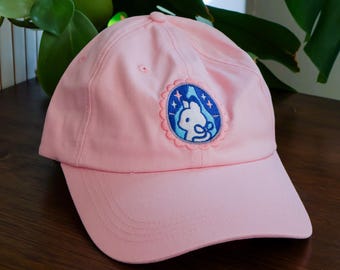 Embroidered Hat - Portrait of a Rabbit