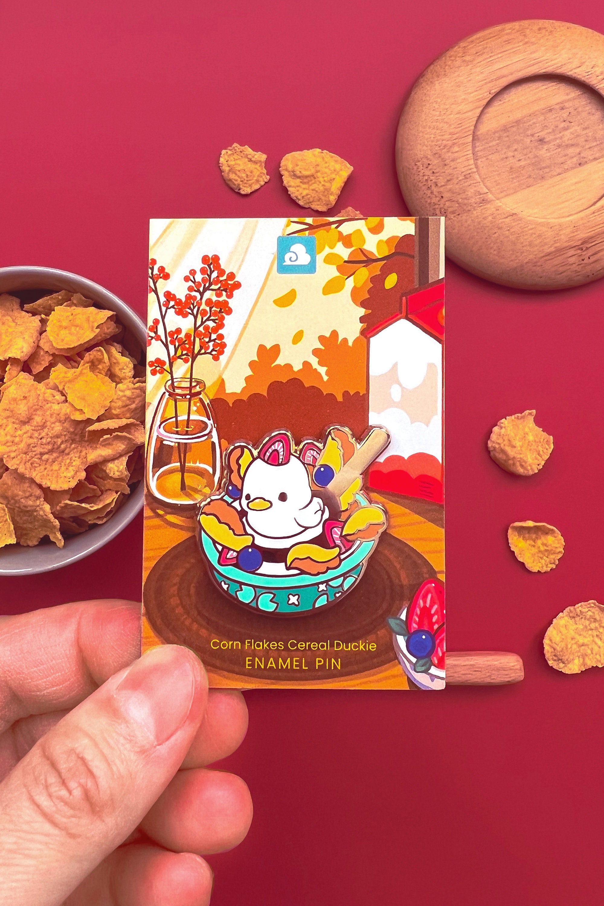 Duck Cerial Cornflakes Cereal Duck Pin - Etsy