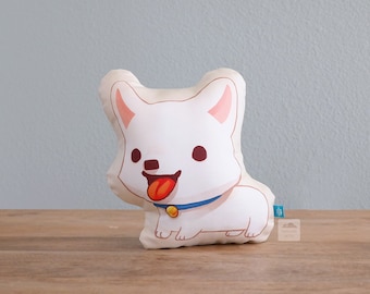 Handmade Corgi Pillow (White)