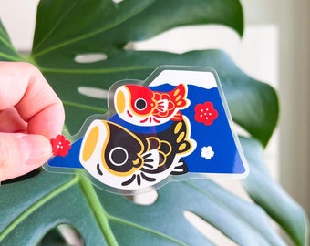 Vinyl Sticker (Transparent) Lucky Koi