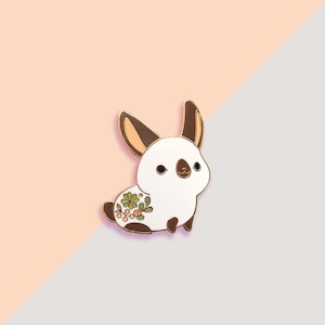 Himalayan Rabbit (Brown and White Bunny) Pin