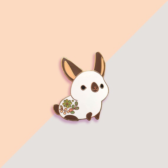 Himalayan Rabbit Enamel Pin Himalayan Rabbit Enamel Pin
