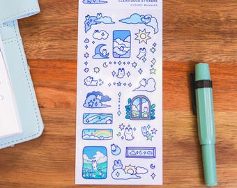 Sticker Sheet (Clear) - Cloudy Bunnies