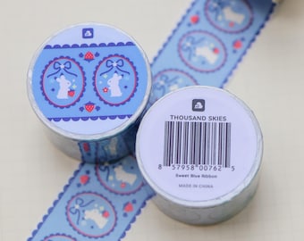 30mm Washi Tape - Sweet Blue Ribbon