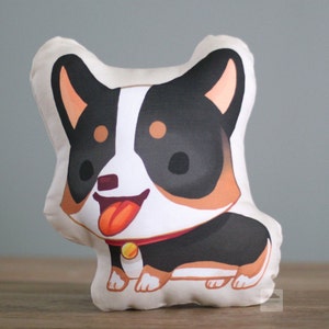 Handmade Tricolor Corgi Pillow