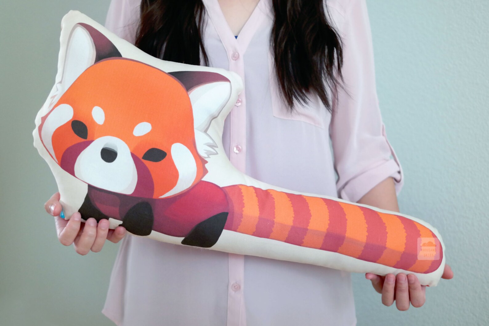 Red Panda Pillow Etsy