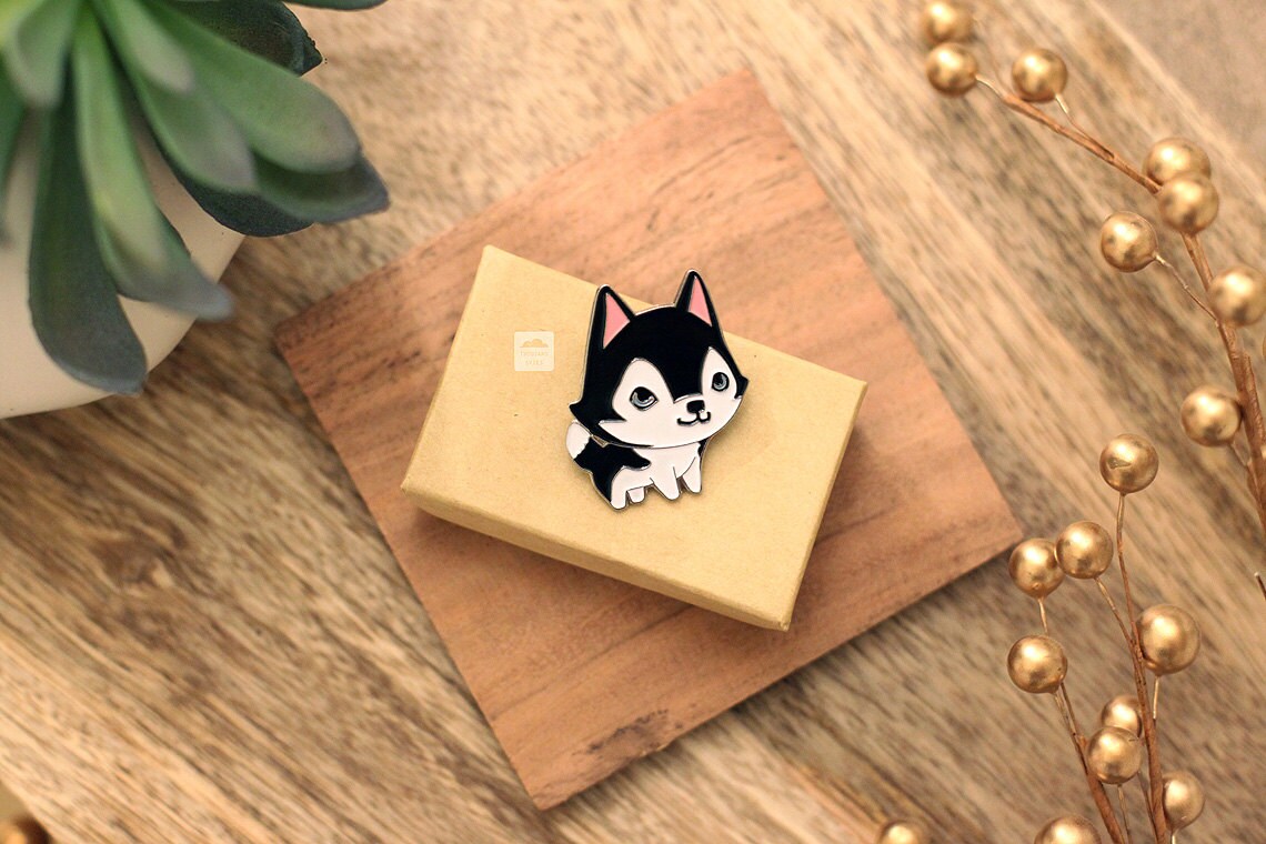 Husky Pin Etsy