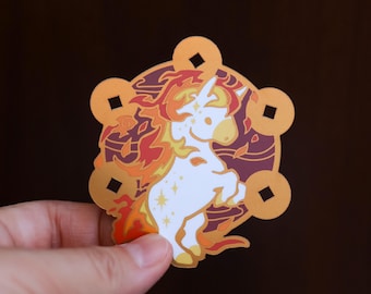 Vinyl Sticker (Holographic) Lucky Coins Horse