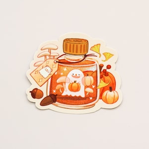 Vinyl Sticker (Holographic) Ink Potion - Autumn Ray and a Ghostie