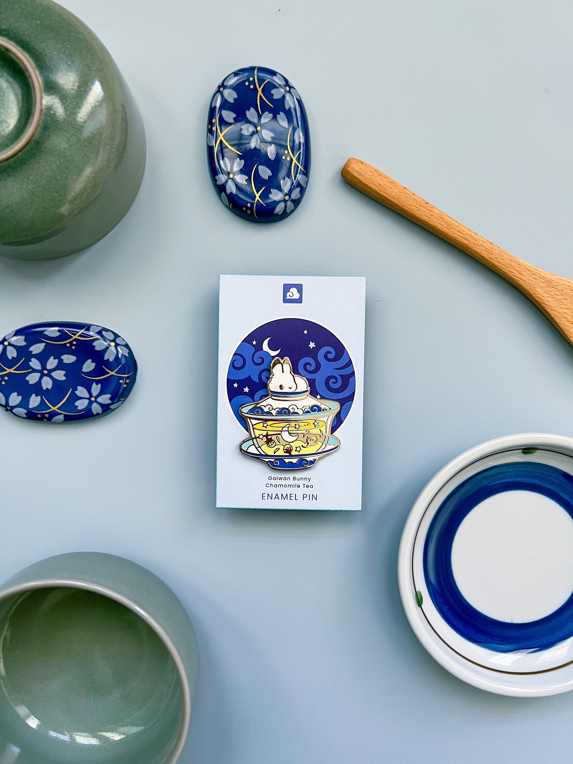 Gaiwan Bunny Enamel Pin Gaiwan Bunny Enamel Pin