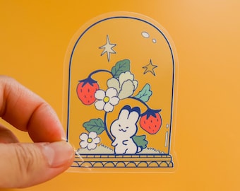 Vinly Sticker (Transparent) Strawberry Garden Dome