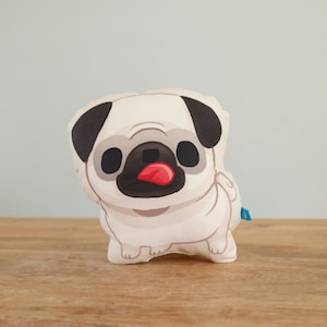 Handmade Pug (Fawn) Pillow