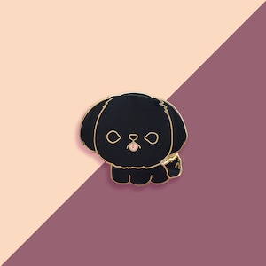 Shih Tzu (Solid Black) Pin